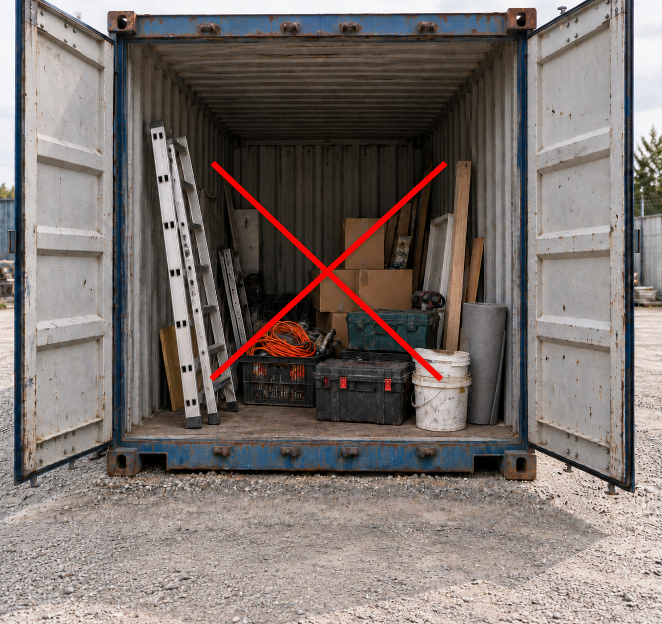 Hochwertiger Lagercontainer statt Überseecontainer