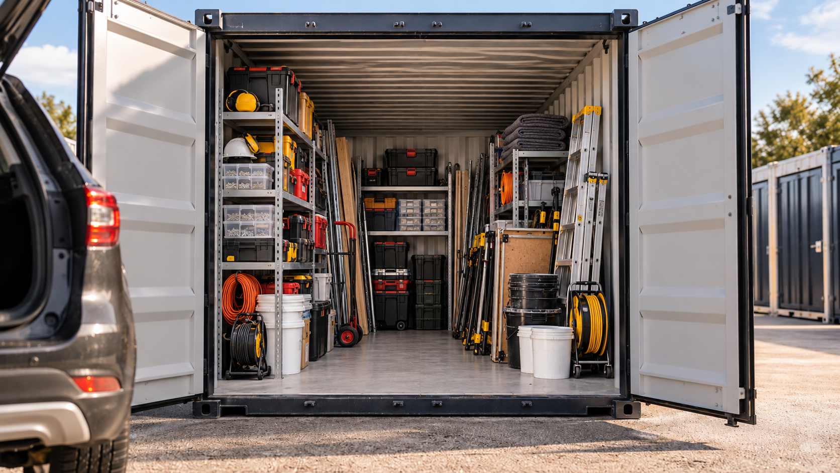 Drive-Up Container für Handwerksbetriebe