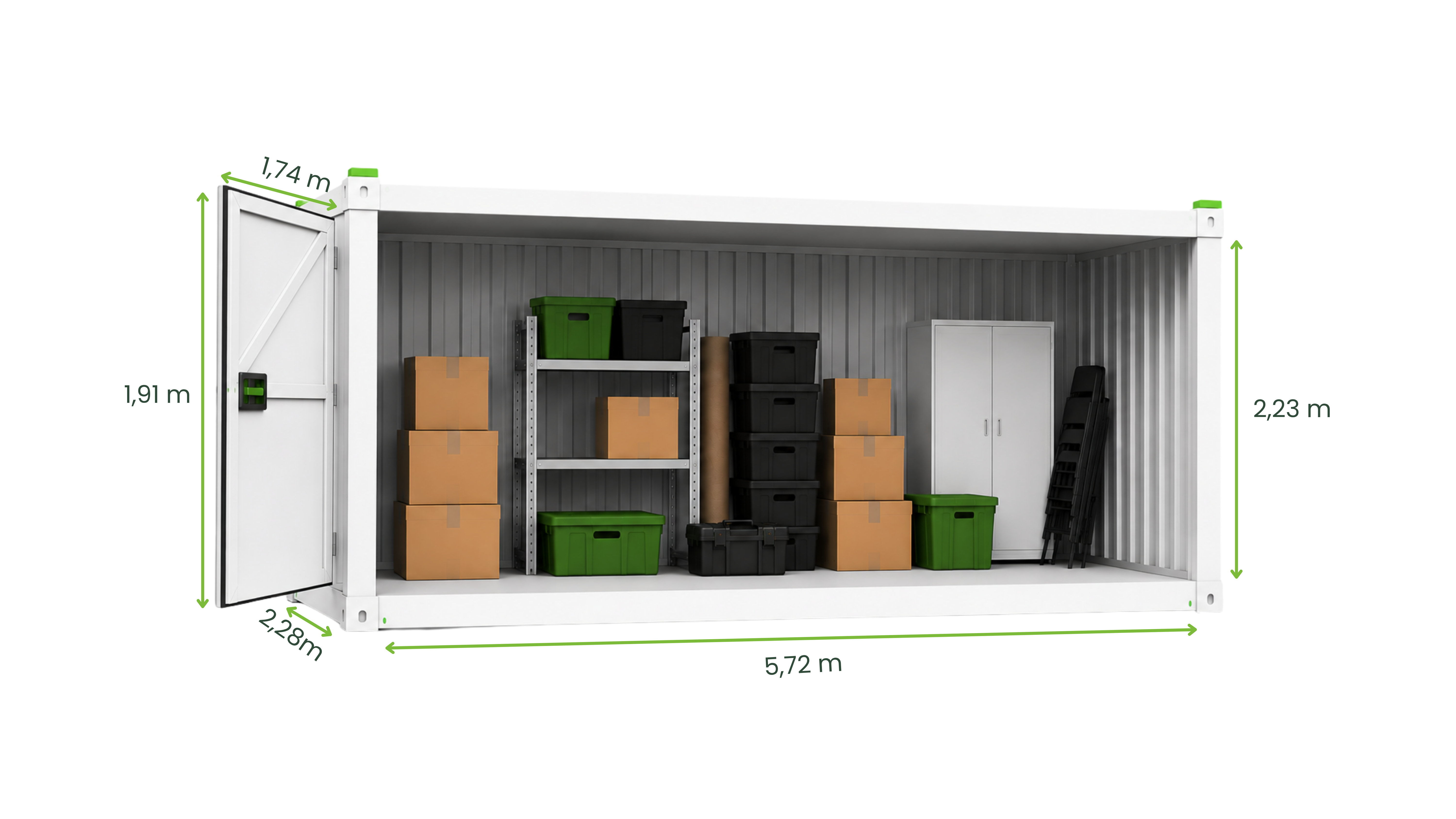 Drive-Up Lager Größe L – 14 m²