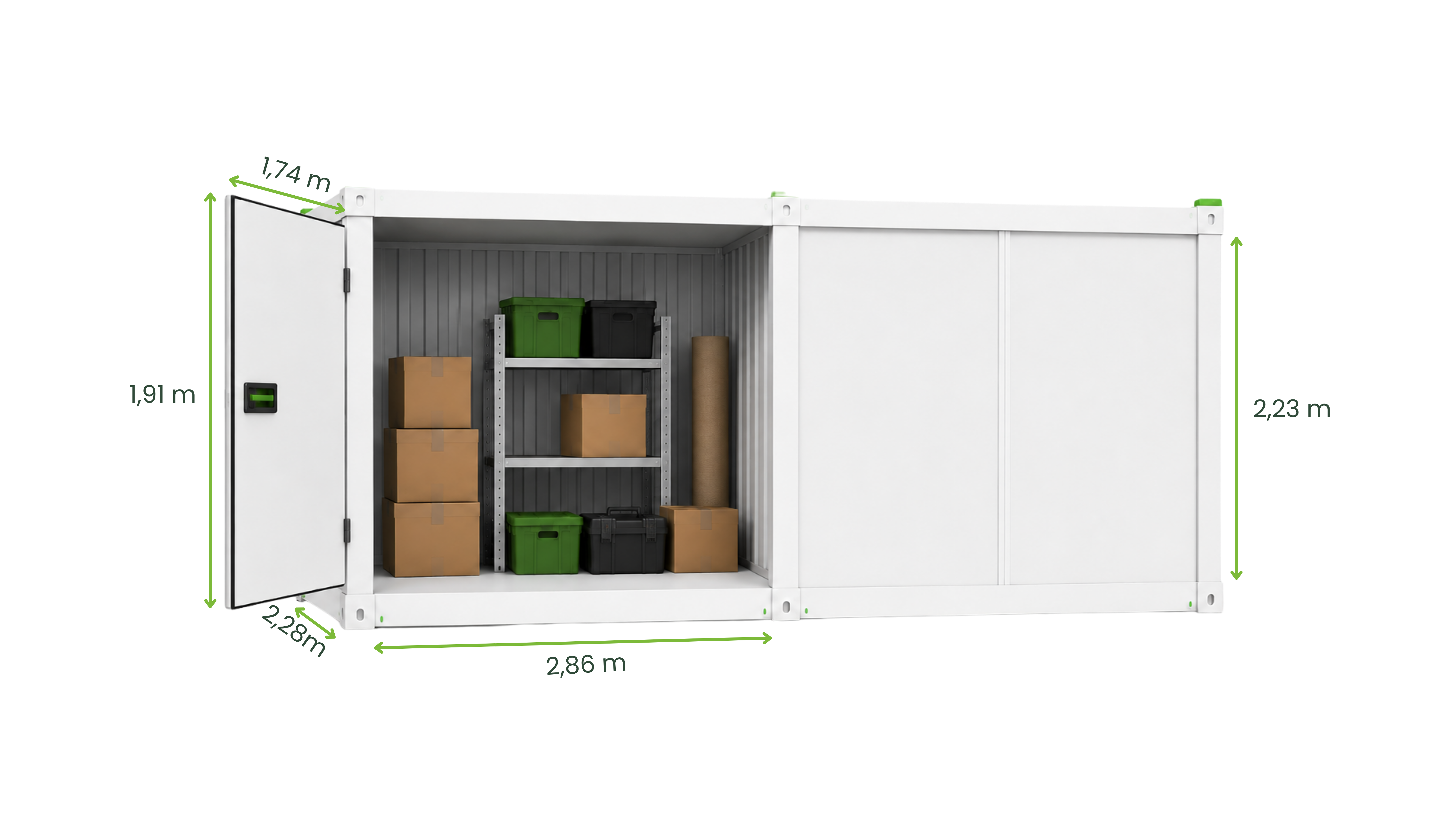 Drive-Up Lager Größe M – 7 m²