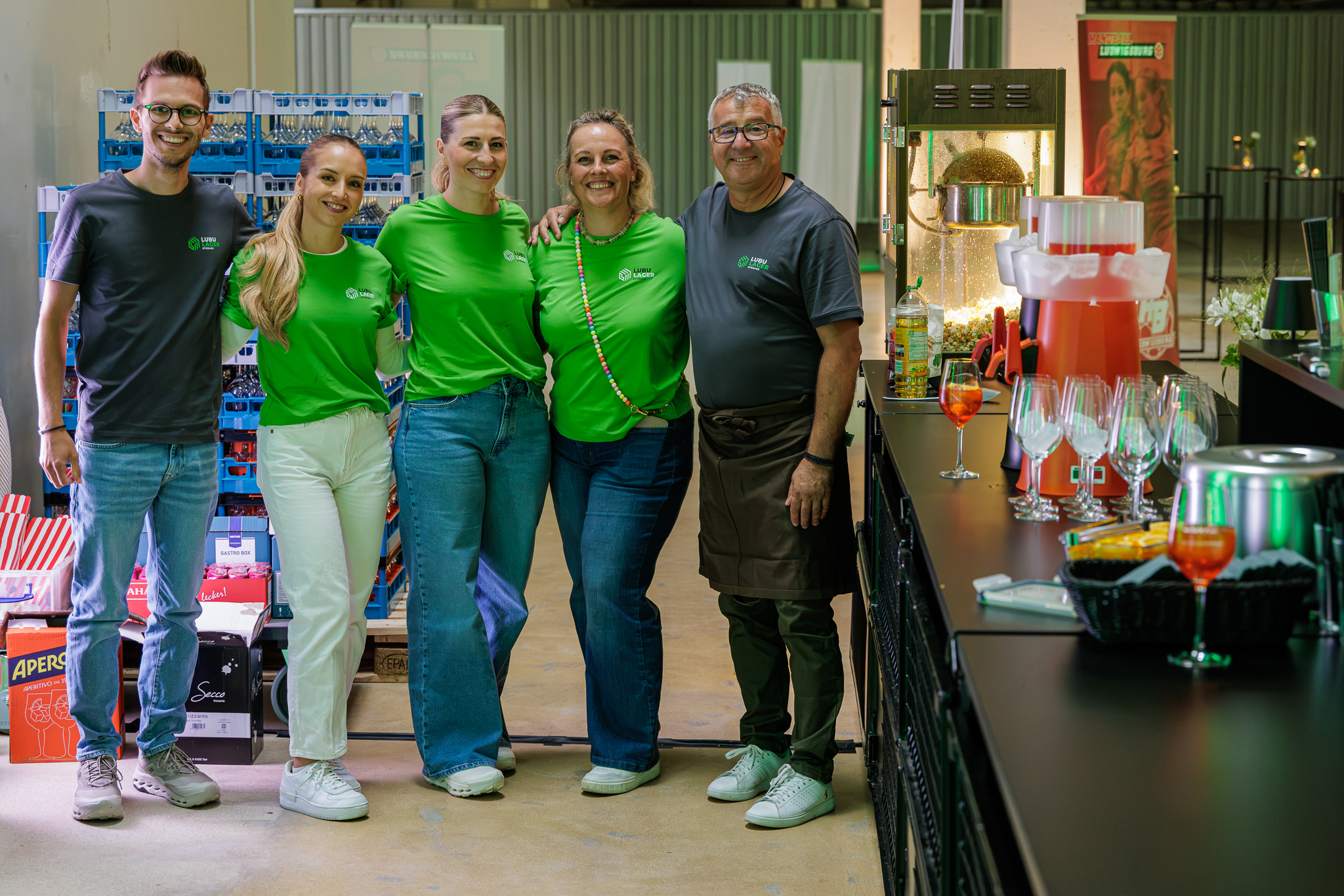 Team HB Ludwigsburg bei der Saisoneröffnung 2